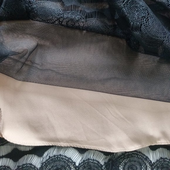 BCBG MaxAzria | Lace and Beaded Babydoll Dress - Picture 9 of 13